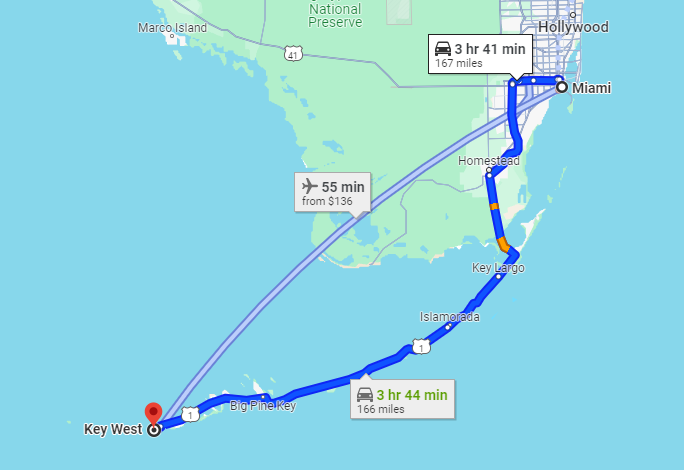 Miami to Key West